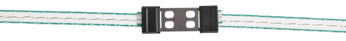Kerbl Litzclip Bandverbinder 40mm Edelstahl, 5 Stück 1 Blister 442002/056