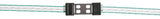 Kerbl Litzclip Bandverbinder 40mm Edelstahl, 5 Stück 1 Blister 442002/056