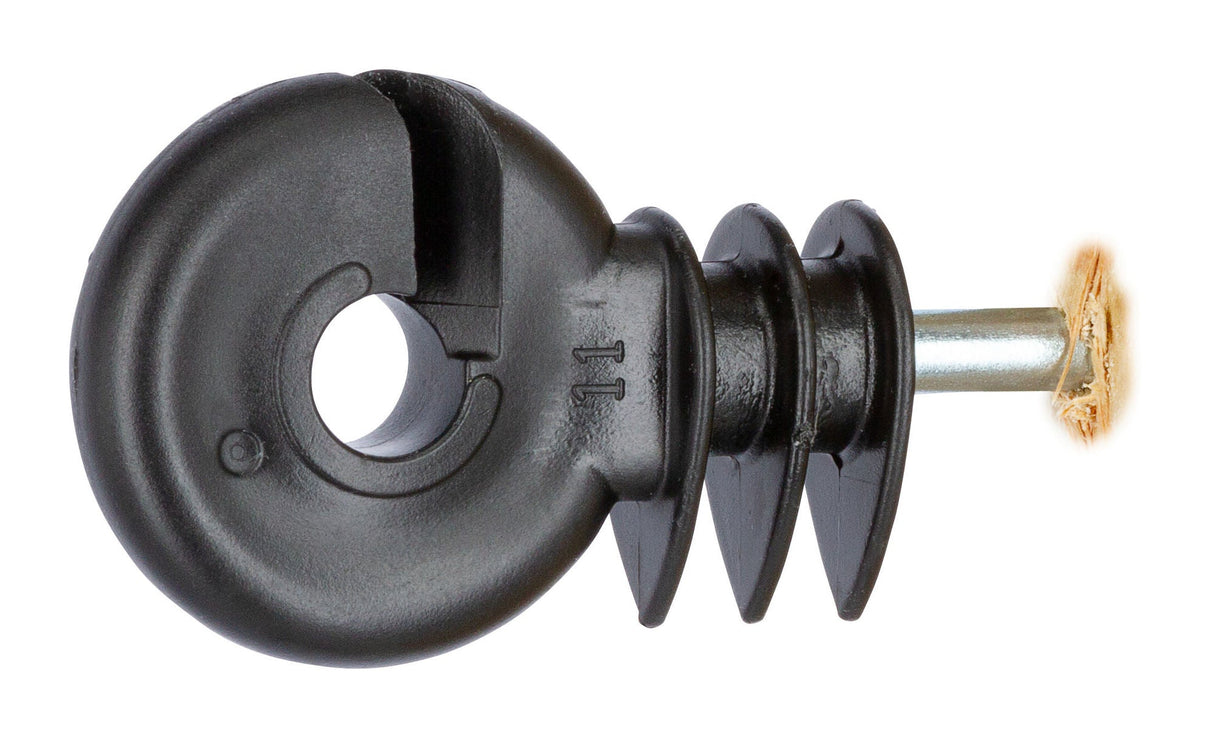 AKO Ringisolator kompakt, schwarz kurze Stütze, 90 St.im Eimer 44316/903