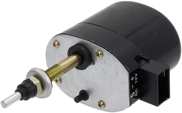 Wiper motor, long spindle with switch
