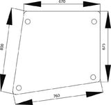 KRAMP Türscheibe oben 1332485C1N