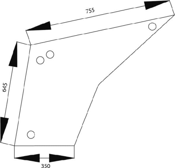 KRAMP Türscheibe unten 1332486C1N