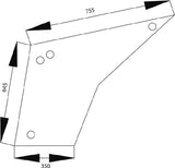 KRAMP Türscheibe unten 1332486C1N