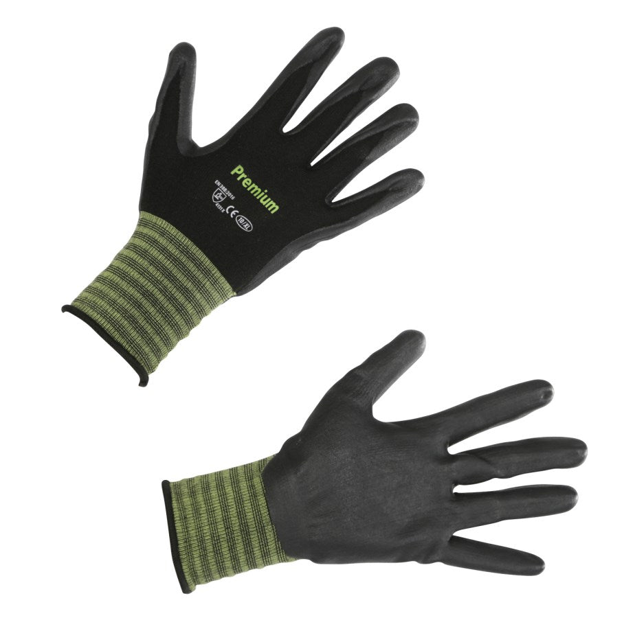 Keron Arbeitshandschuh Premium Gr. 10, 6er Pack Nylonhandschuh, Nitril - 297464/6