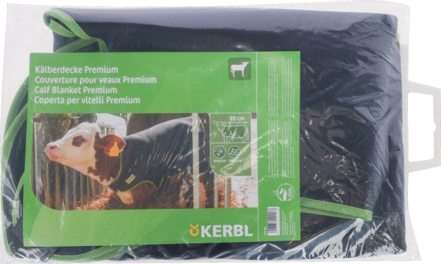 Kerbl Kälberdecke Premium schwarz, 80 cm - 14158