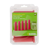 Kerbl Sauger "Super" rot, 100 mm 5 St. im Pack - 147/5