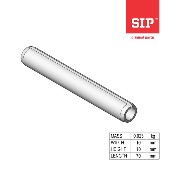 SIP.SI Spannstift, 10x70, DACROMET/ISO 8752 150060908
