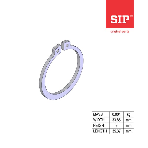 SIP.SI Sicherungsring außen 30x2 mm 150383506