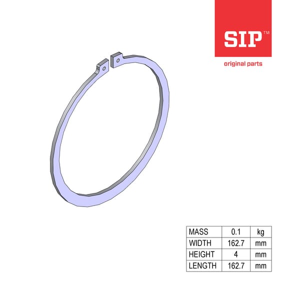 SIP.SI Sicherungsring Z 150x4 DACROMET / Din 471 150671909