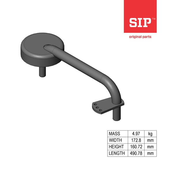 SIP.SI Achse rechts geschweißt 153445115B