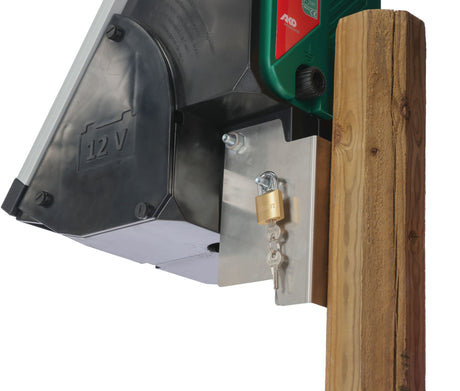 Kerbl Pfahlhalterung für Montage am Holzpfahl für Solargeräte 8-25W 1 Stück 442384