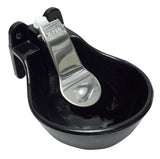 Cast iron drinking bowl with stainless steel tongue - 2 pieces