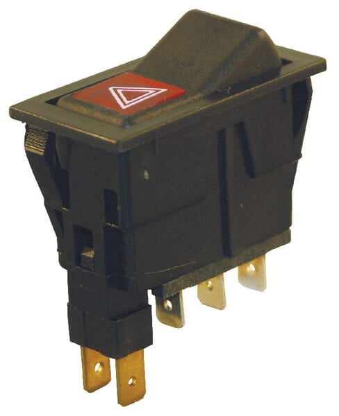 Hazard warning light switch