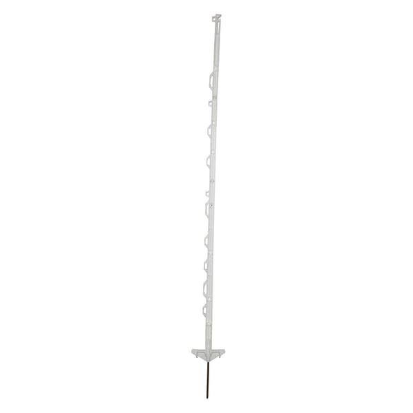 KRAMP Zaunpfahl, Polypropylen, Standard, 120 cm, weiß, DS (10 Stck) 1666203FA