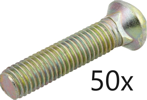 Unia Packung mit Schrauben 50 Stück M10x45 - 1 Packung - 1731001030BAC