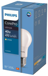 Philips LED-Birne E27 5,5W/40W CorePro matt 470lm, 2700K 345960