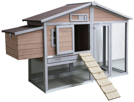 Kerbl Hühnerleiter aus Holz 75 x 18 x 3 cm - 73008