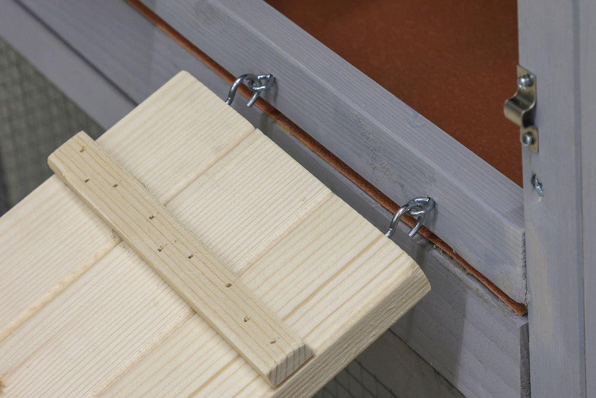 Kerbl Hühnerleiter aus Holz 75 x 18 x 3 cm - 73008