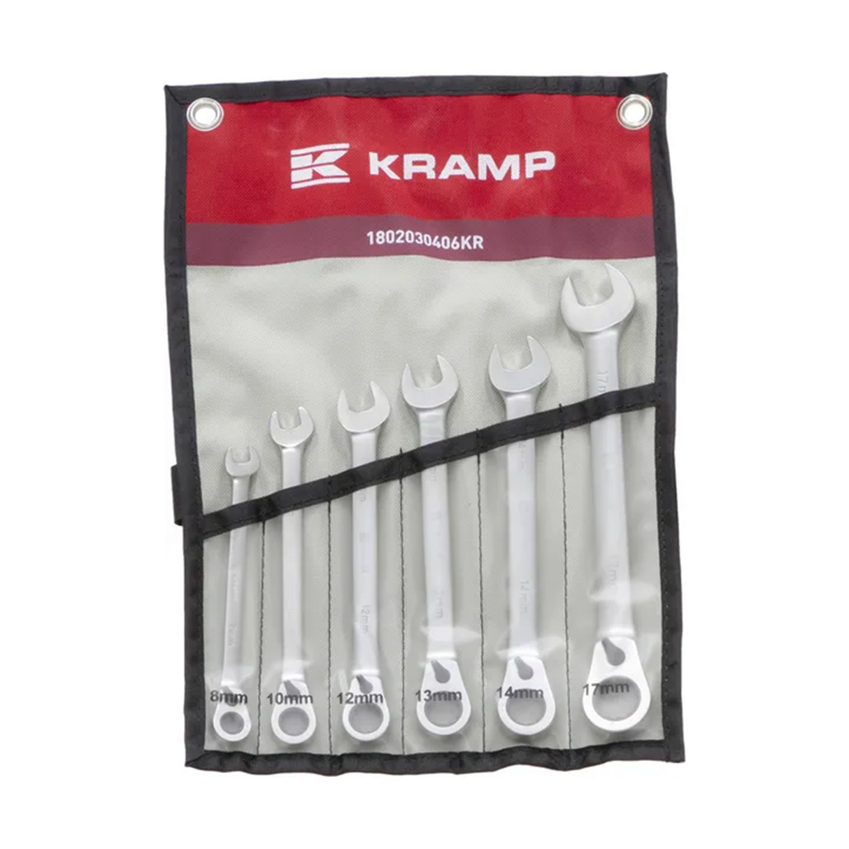 KRAMP Maulschlüssel Set mit Ringratschesatz 6-teilig 1802030406KR