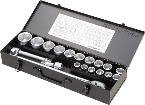 KRAMP Steckschlüsselsatz 3/4" 20-teilig 180421060KR