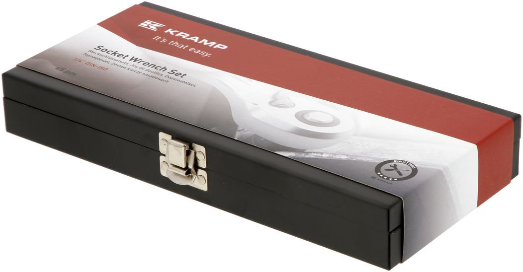 KRAMP Steckschlüsselsatz 1/4" 45-teilig im Metallkoffer - 180445400KR