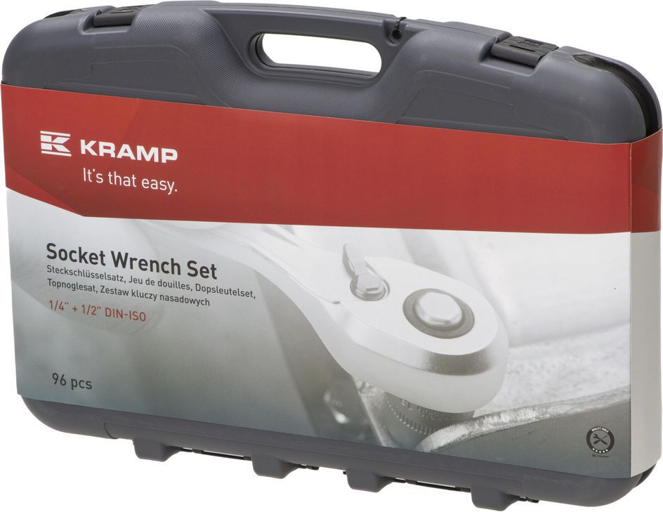 KRAMP Kombi-Steckschlüsselsatz 1/4" + 1/2" 96-teilig 180496420KR