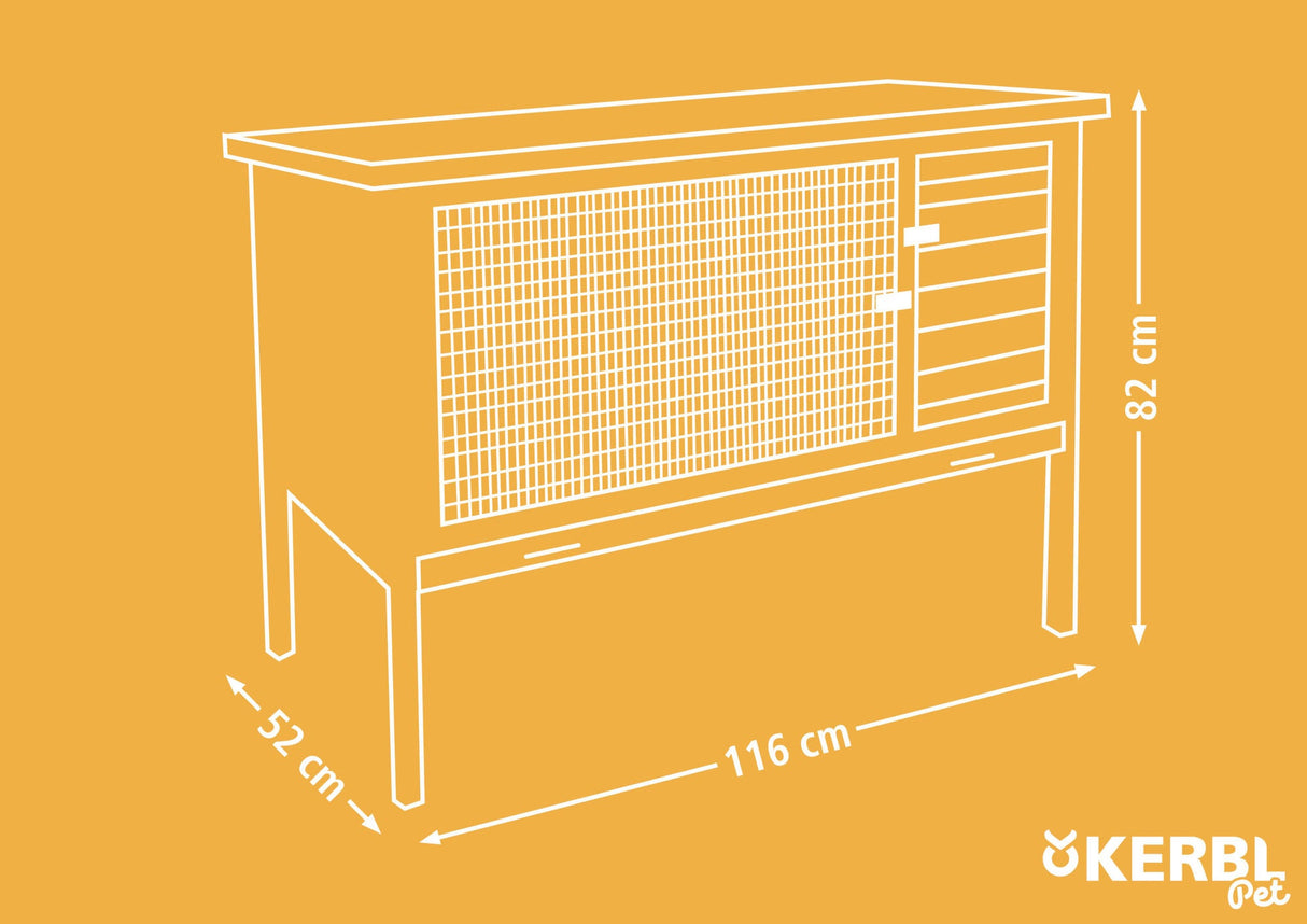 Kerbl Nagerstall Buddy 116x52x82 cm 82726