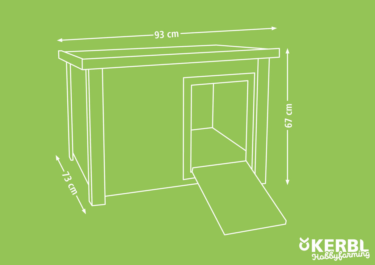 Kerbl DUCK TOWN Enten- u. Gänsestall 93 x 73 x 67 cm 82809