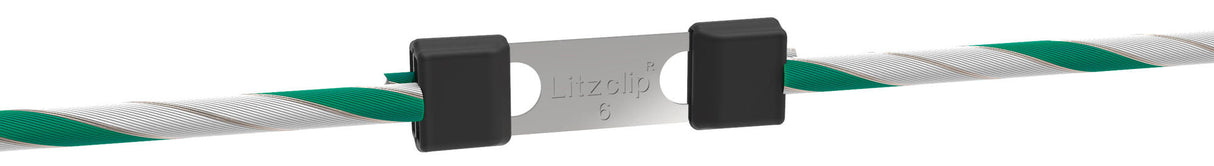 Kerbl Litzclip Seilverbinder 6mm Edelstahl, 5 Stück - 442004/056