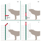 Kerbl WolfStop - Ergänzungsset für Weidenetze, 10er Set - 27256