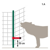 Kerbl WolfStop - Ergänzungsset für Weidenetze, 10er Set - 27256