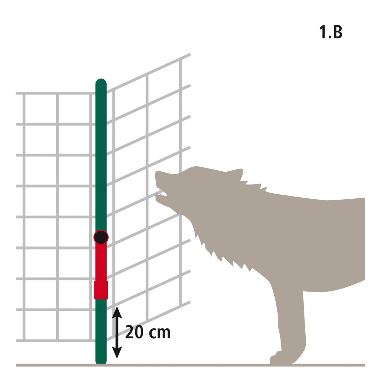 Kerbl WolfStop - Ergänzungsset für Weidenetze, 10er Set - 27256