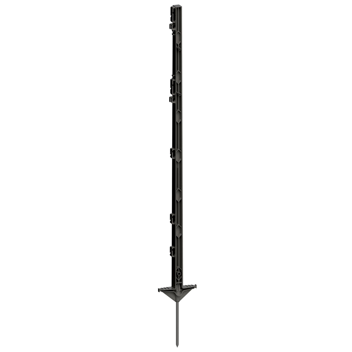 Kerbl Vollkunststoffpfahl 105 cm anthrazit, Doppeltritt - 443422-RE