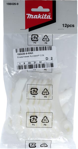 Makita/Dolmar Ersatzklingen aus Kunststoff, 12er-Packung - 1 Packung - 1984269