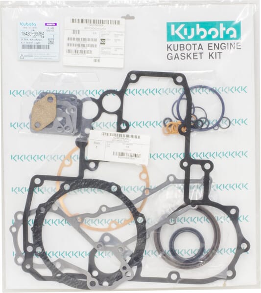 Engine gasket set below