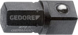 Socket wrench holder, short 1/4"-1/4"