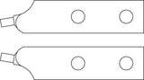 Paire d'embouts de rechange, droits, d 3,2 mm