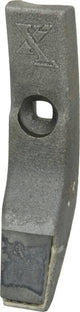 KRAMP Grubberspitze 245x50x25mm, gehärtet, gekrümmt, 2 Löcher 498382N