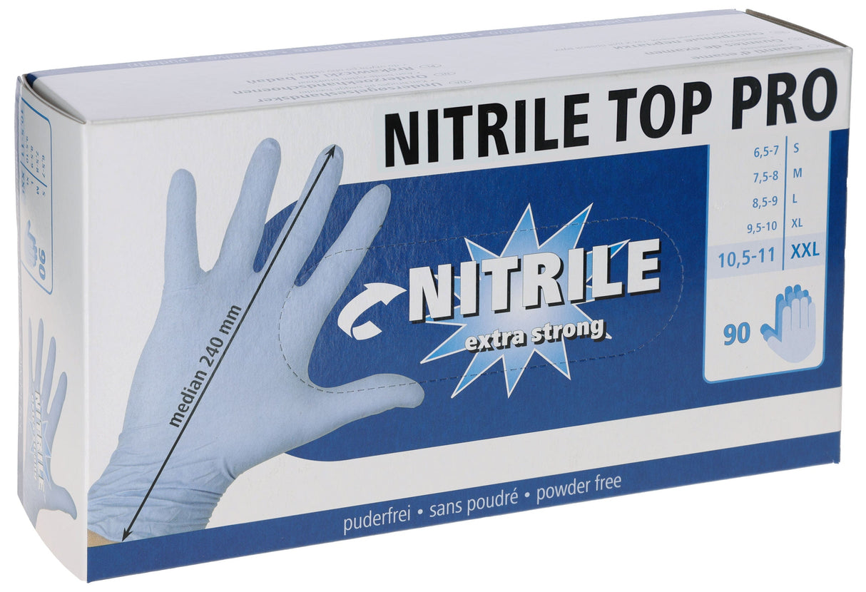 Kerbl Nitril Top Pro, Gr. XXL blau Einmalhands. 90Stk, ungepudert - 153074