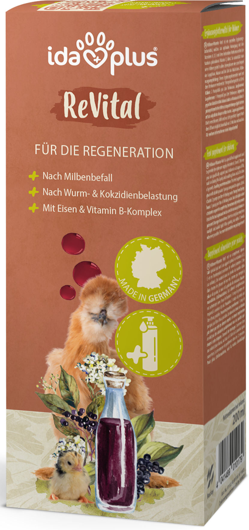 Ida Plus ReVital 200 ml Dispenserflasche Ergänzungsfuttermittel für Geflügel - 73188