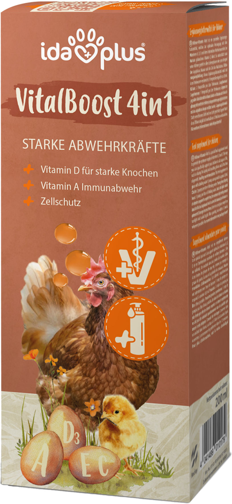 Ida Plus VitalBoost 4in1 200ml Ergänzungsfuttermittel für Geflügel - 73180