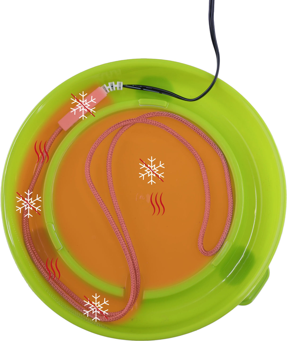 Kerbl Heizkabel für Geflügeltränken 24 V, 10W, mit Netzteil - 70234