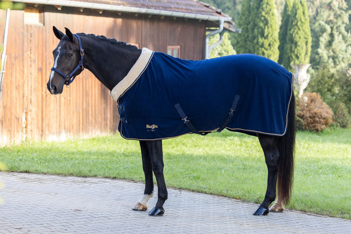 Covalliero Fleecedecke RugBe Royal dark navy, 155cm - 3228232