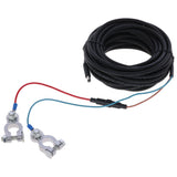 Kerbl Batteriekabel Klinkenstecker, +/- Schraubklemmen, 8 m - 70619