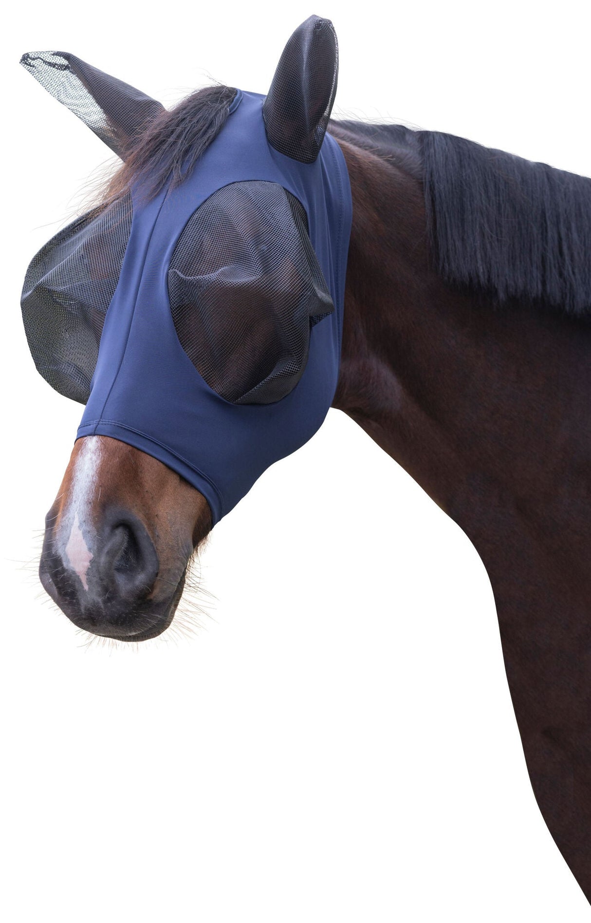 Kerbl Fliegenschutzmaske FinoStrech blau, Pony - 3229053