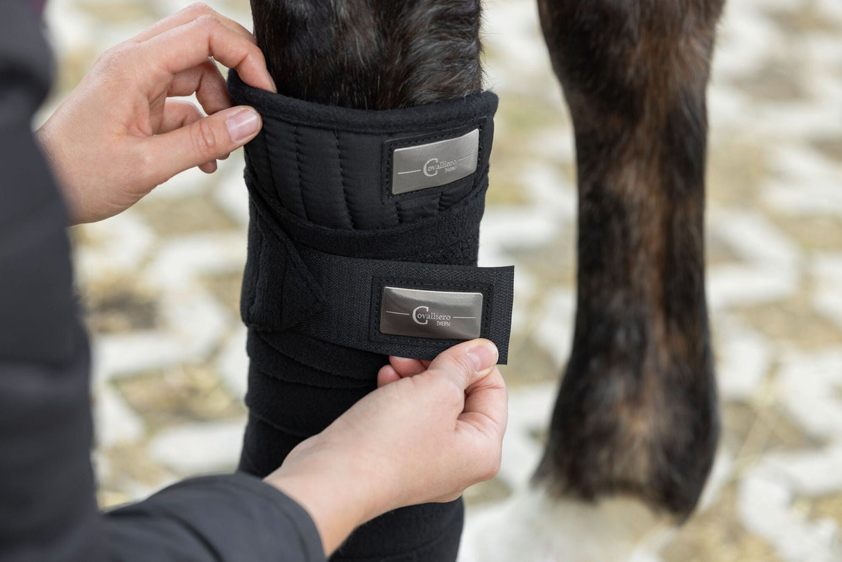 Kerbl Bandagierunterlagen Cov. Therm paarweise, schwarz, 49x48x2 - 3228247