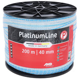 AKO PlatinumLine Band, 200m, 40mm, weiß/blau,6x0,2 Niro,4x0,25 Cu - 442822