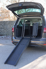Kerbl Hunderampe für Kofferraum Auto faltbar, schwarz - 80572