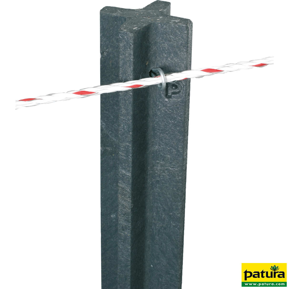 Patura - Kunststoff-Pfosten 1,85 m Kreuzprofil, gespitzt (Palette) - 218565