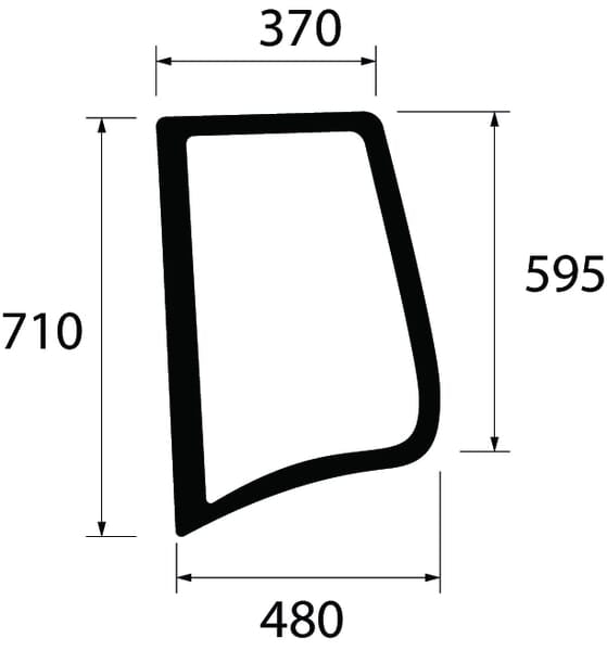 KRAMP Seitenscheibe 222812010650N
